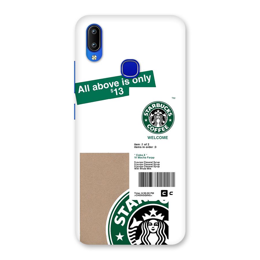 Starbucks Coffee Mocha Back Case for Vivo Y91