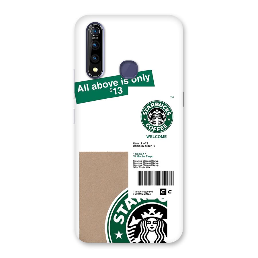 Starbucks Coffee Mocha Back Case for Vivo Z1 Pro
