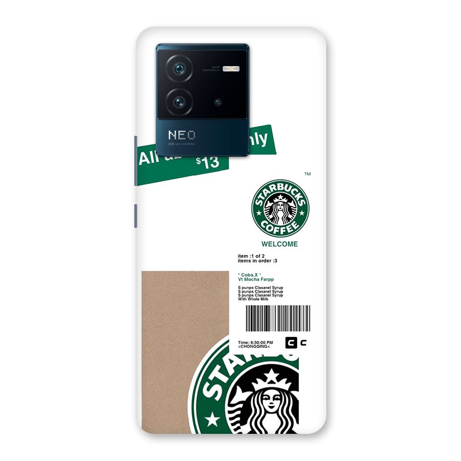 Starbucks Coffee Mocha Back Case for Vivo iQOO Neo 6 5G