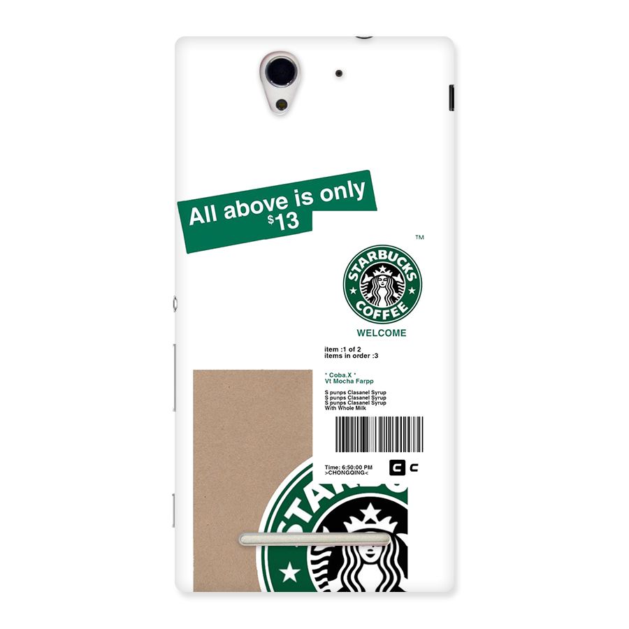 Starbucks Coffee Mocha Back Case for Xperia C3