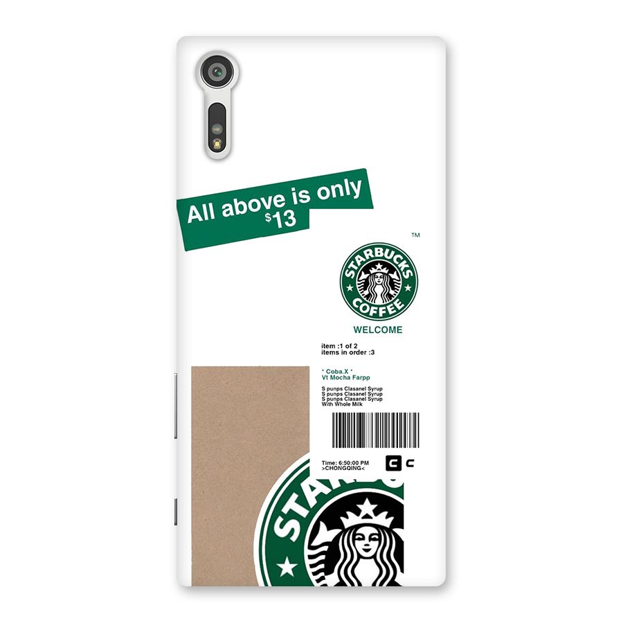 Starbucks Coffee Mocha Back Case for Xperia XZ