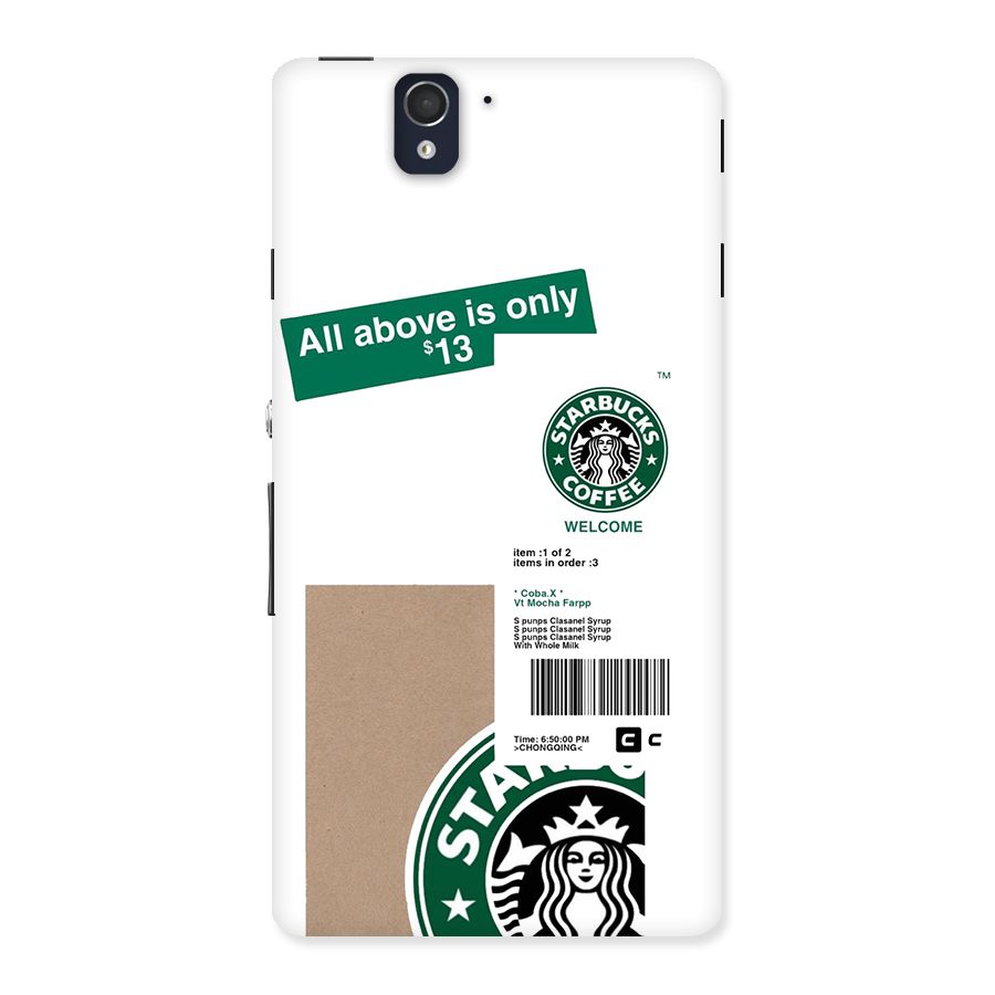 Starbucks Coffee Mocha Back Case for Xperia Z