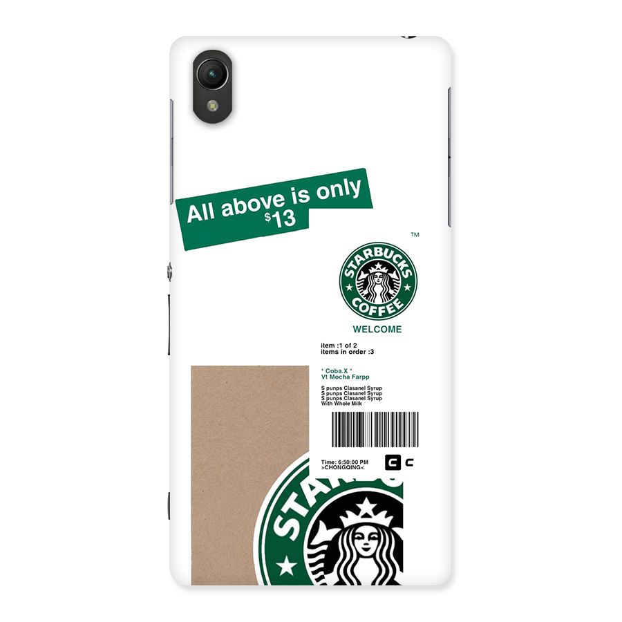 Starbucks Coffee Mocha Back Case for Xperia Z2