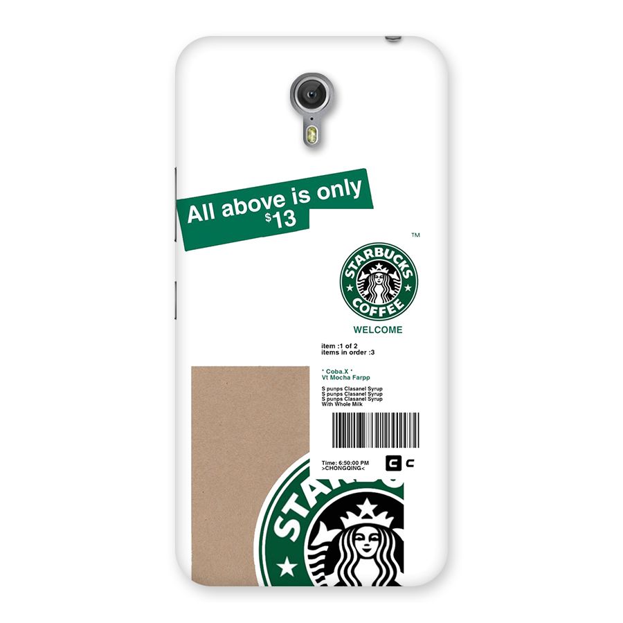 Starbucks Coffee Mocha Back Case for Zuk Z1