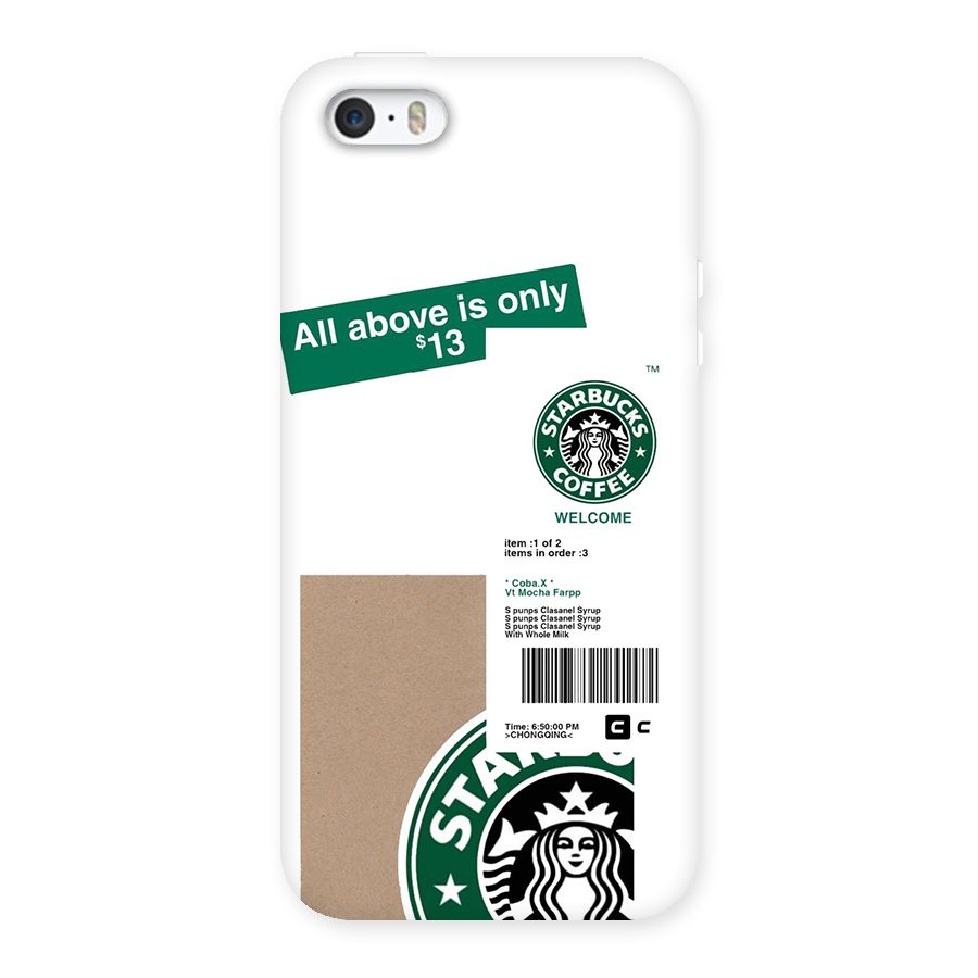 Starbucks Coffee Mocha Back Case for iPhone 5 5s