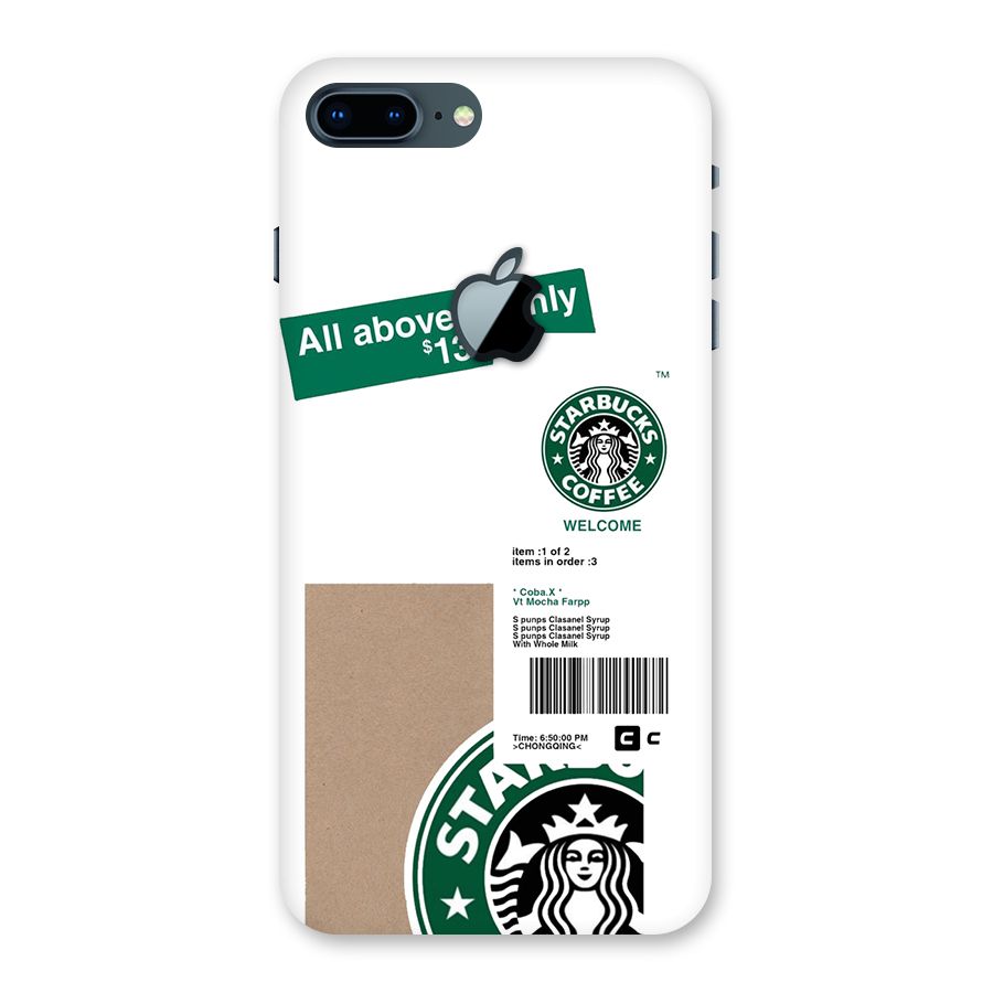 Starbucks Coffee Mocha Back Case for iPhone 7 Plus Apple Cut