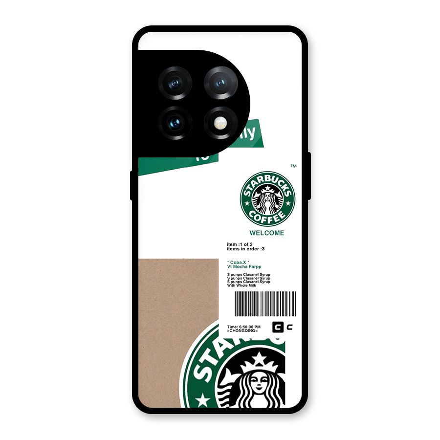 Starbucks Coffee Mocha Glass Back Case for OnePlus 11