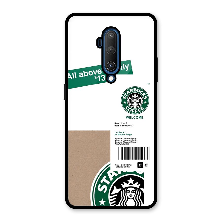 Starbucks Coffee Mocha Glass Back Case for OnePlus 7T Pro