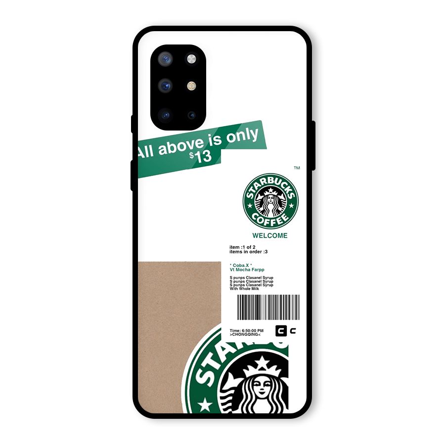 Starbucks Coffee Mocha Glass Back Case for OnePlus 8T