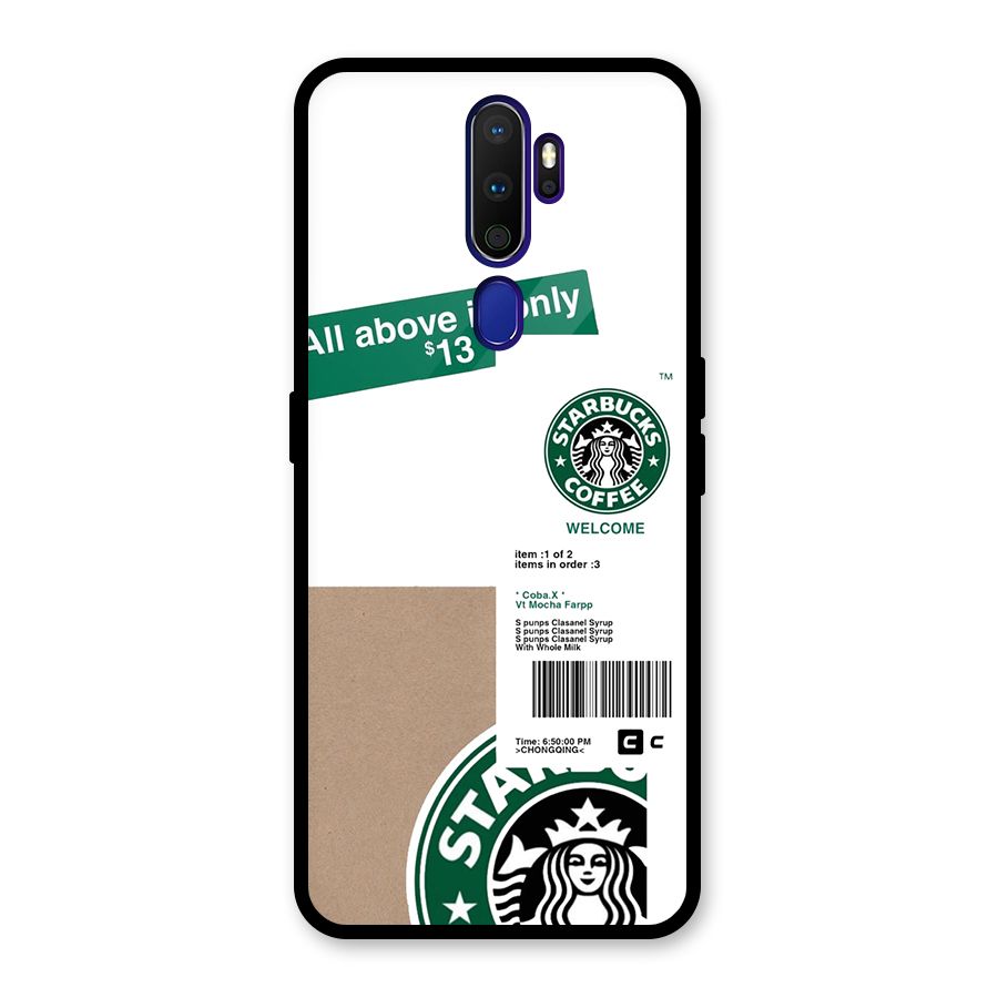 Starbucks Coffee Mocha Glass Back Case for Oppo A9 (2020)