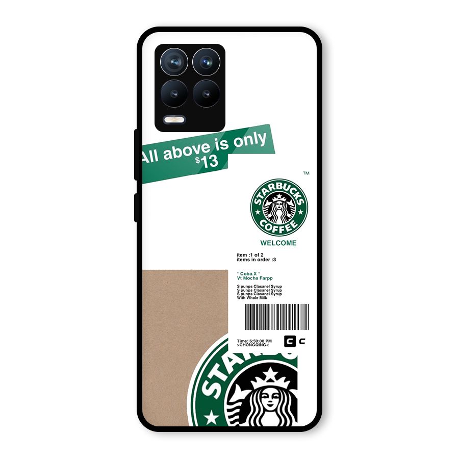 Starbucks Coffee Mocha Glass Back Case for Realme 8