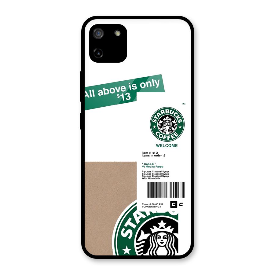 Starbucks Coffee Mocha Glass Back Case for Realme C11