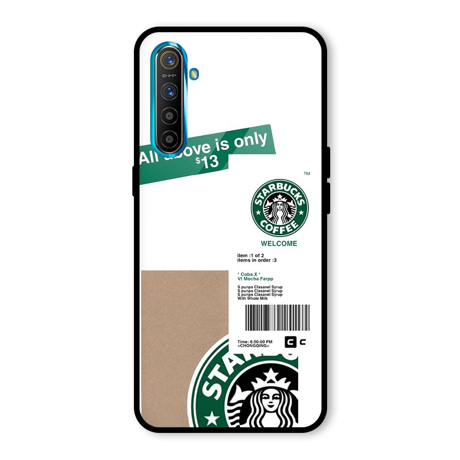 Starbucks Coffee Mocha Glass Back Case for Realme X2