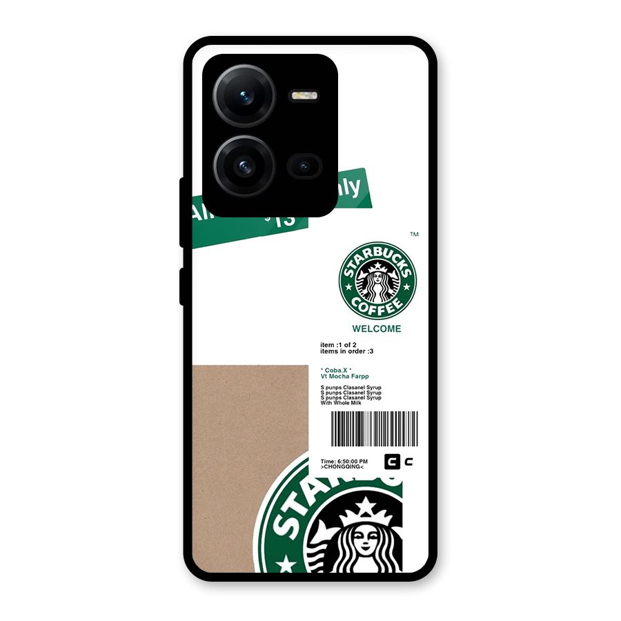 Starbucks Coffee Mocha Glass Back Case for Vivo V25