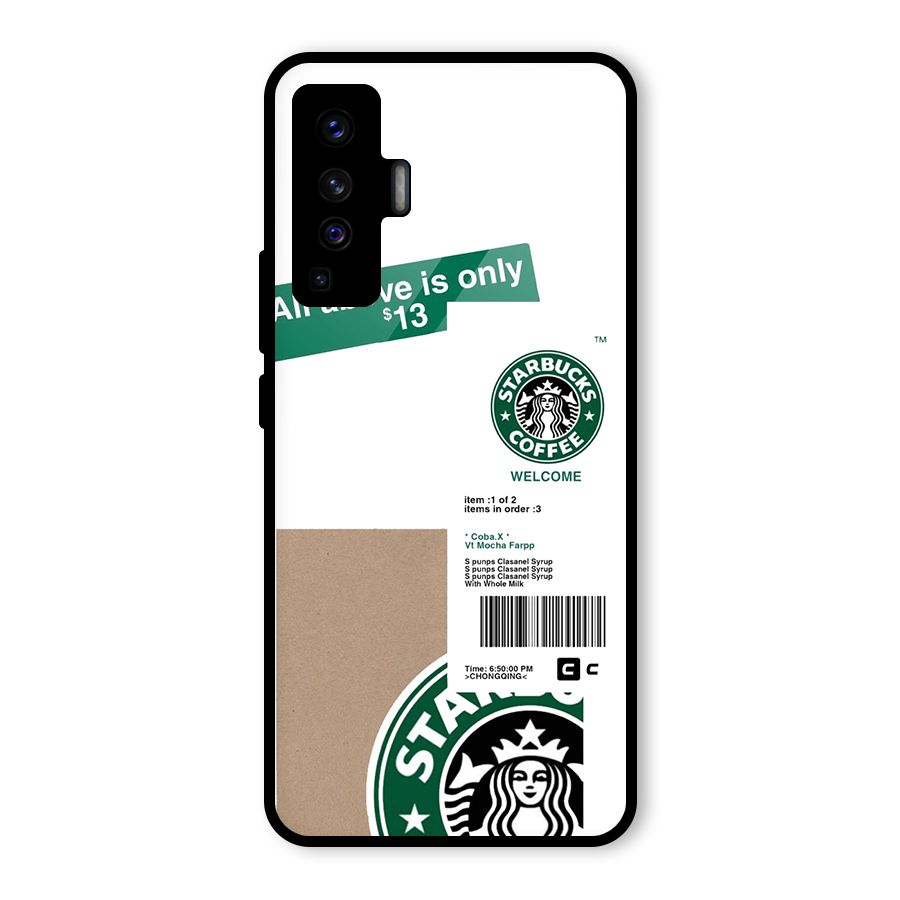 Starbucks Coffee Mocha Glass Back Case for Vivo X50