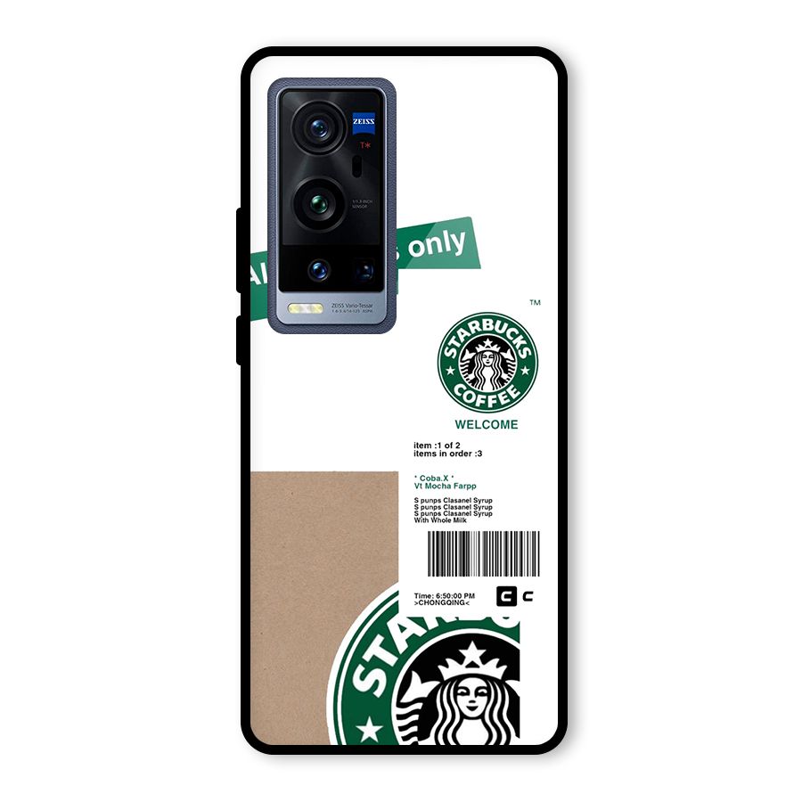 Starbucks Coffee Mocha Glass Back Case for Vivo X60 Pro Plus