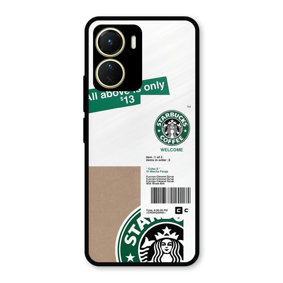Starbucks Coffee Mocha Metal Back Case for Vivo Y16