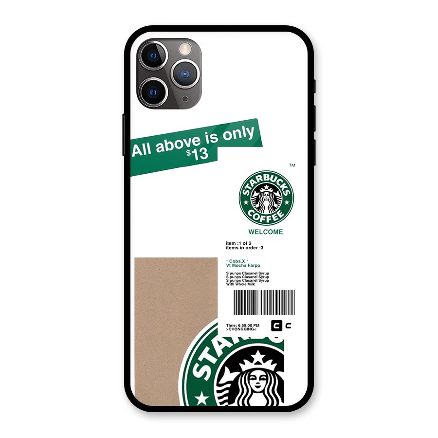 Starbucks Coffee Mocha Glass Back Case for iPhone 11 Pro Max