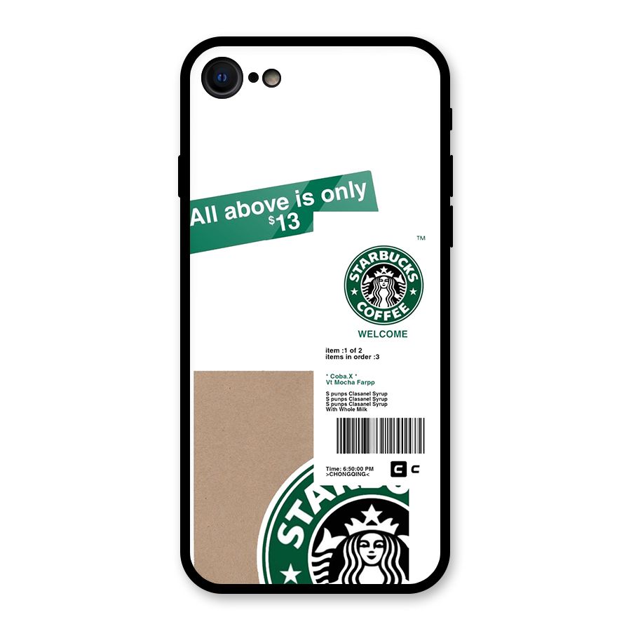 Starbucks Coffee Mocha Glass Back Case for iPhone 7