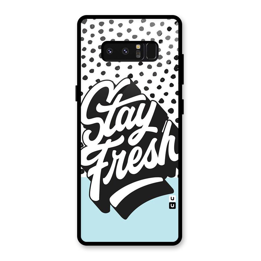 Stay Fresh Glass Back Case for Galaxy Note 8