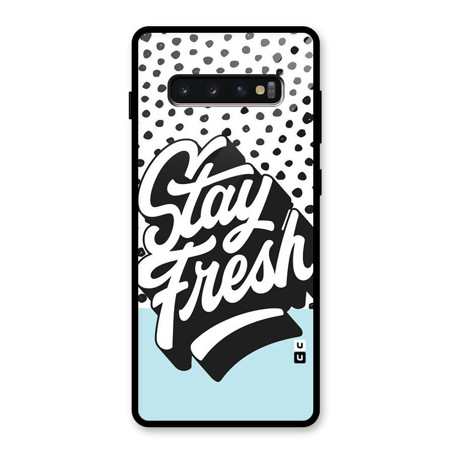 Stay Fresh Glass Back Case for Galaxy S10 Plus