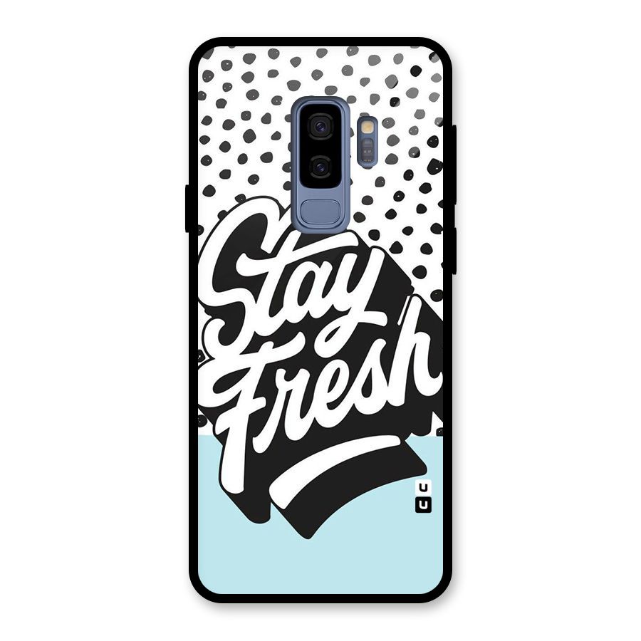 Stay Fresh Glass Back Case for Galaxy S9 Plus