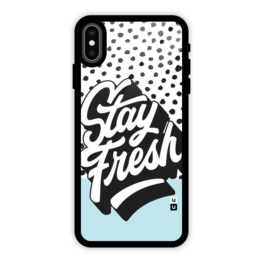 Stay Fresh Glass Back Case for iPhone XS Max