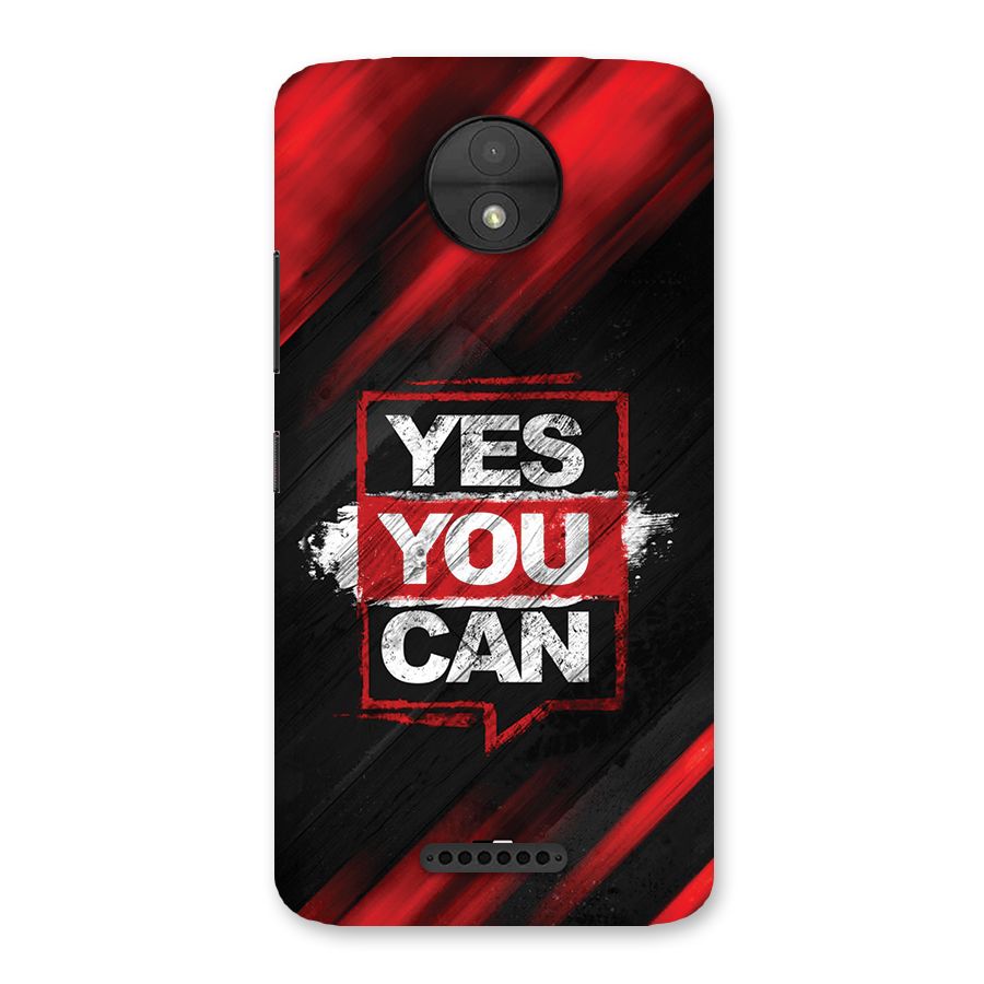 Stay Motivated Back Case for Moto C