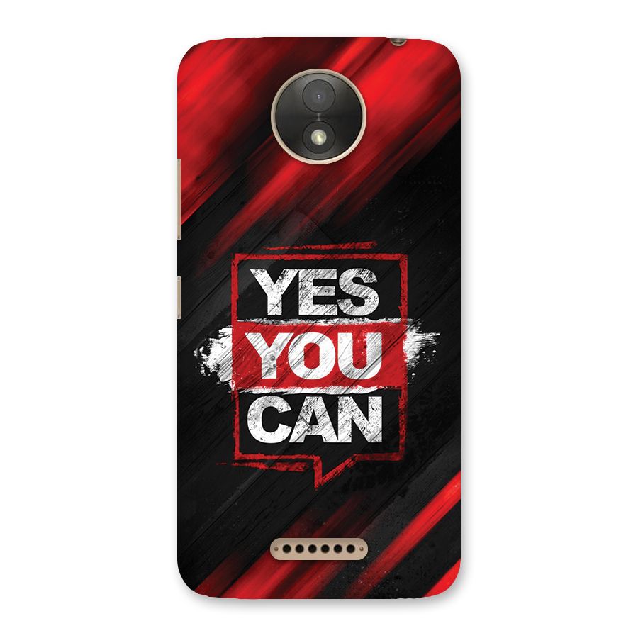 Stay Motivated Back Case for Moto C Plus