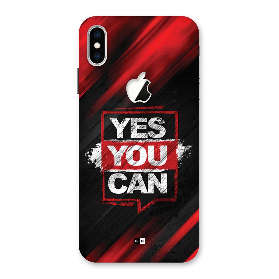 Stay Motivated Back Case for iPhone XS Max Apple Cut