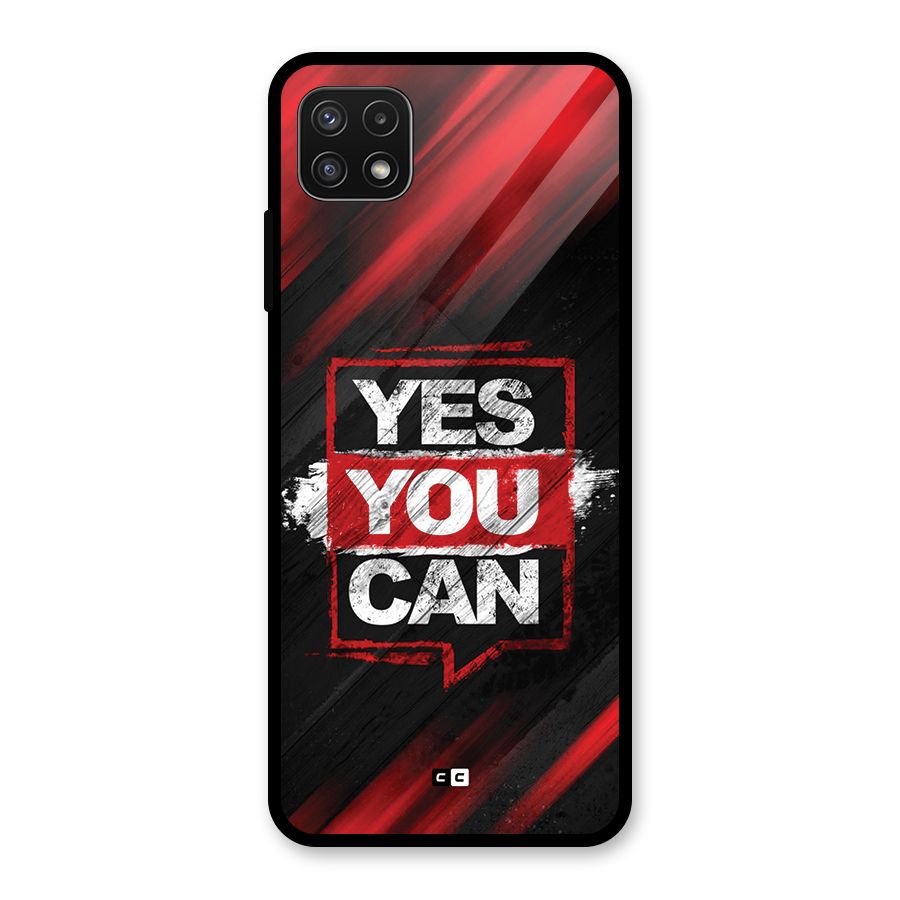 Stay Motivated Glass Back Case for Galaxy A22 5G