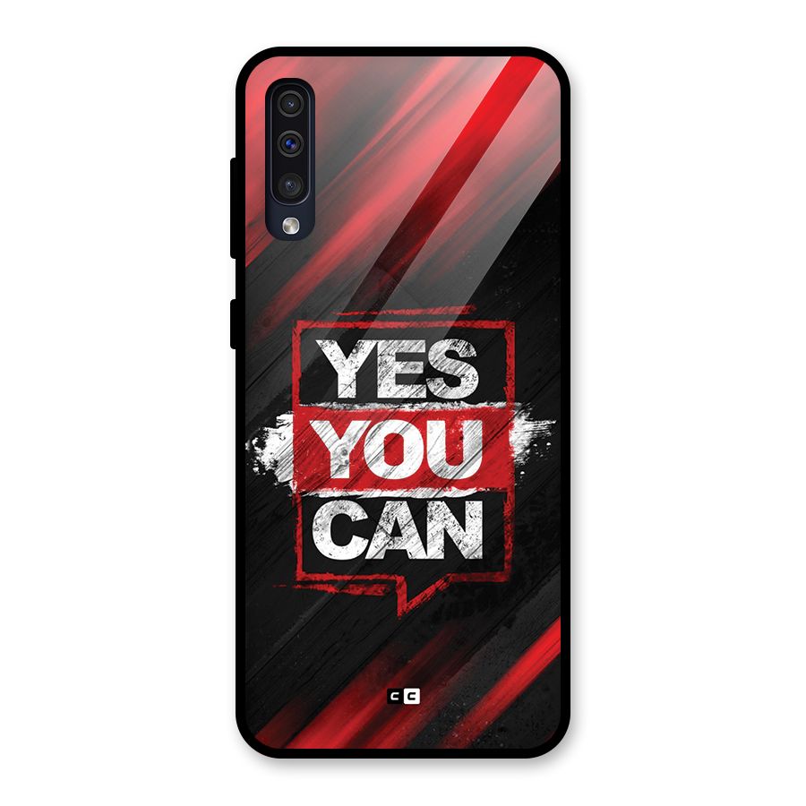 Stay Motivated Glass Back Case for Galaxy A50
