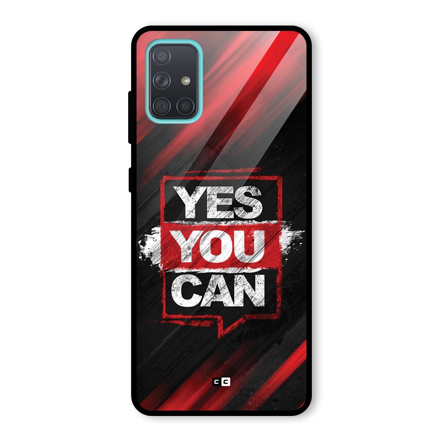 Stay Motivated Glass Back Case for Galaxy A71