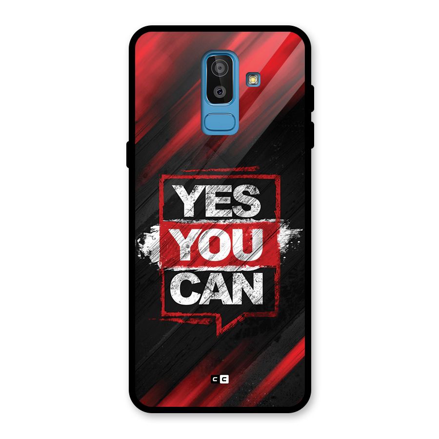 Stay Motivated Glass Back Case for Galaxy J8