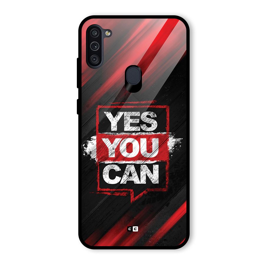 Stay Motivated Glass Back Case for Galaxy M11
