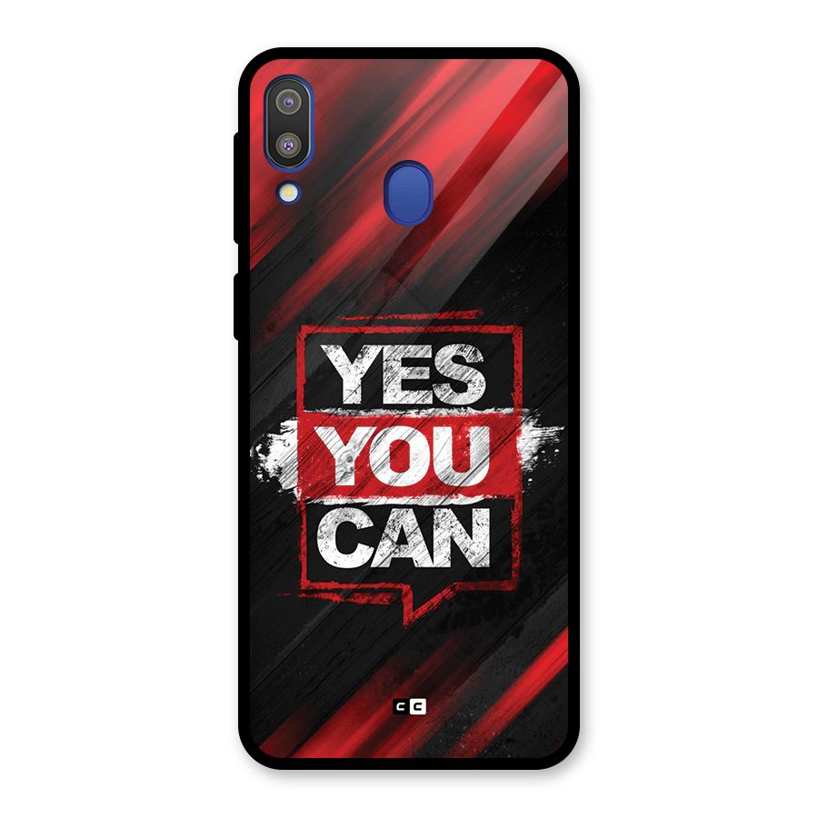 Stay Motivated Glass Back Case for Galaxy M20