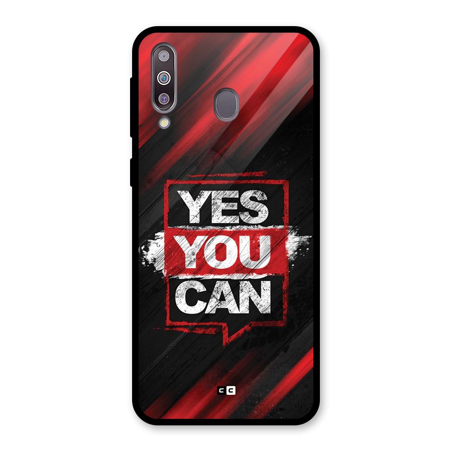Stay Motivated Glass Back Case for Galaxy M30