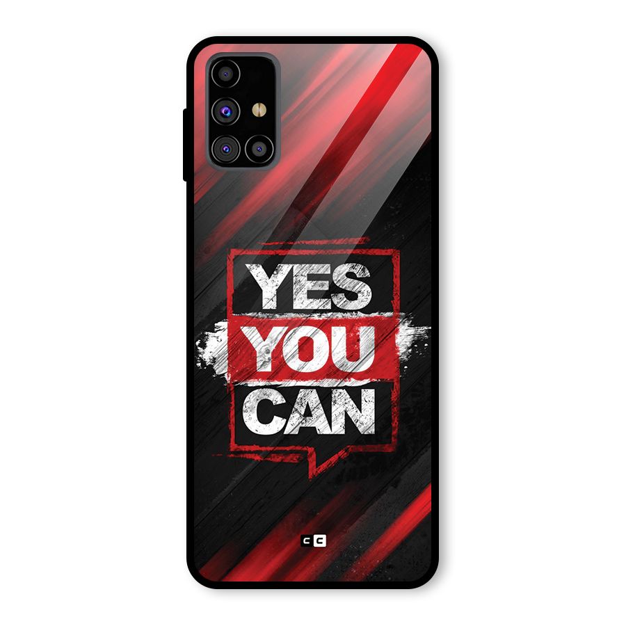 Stay Motivated Glass Back Case for Galaxy M31s