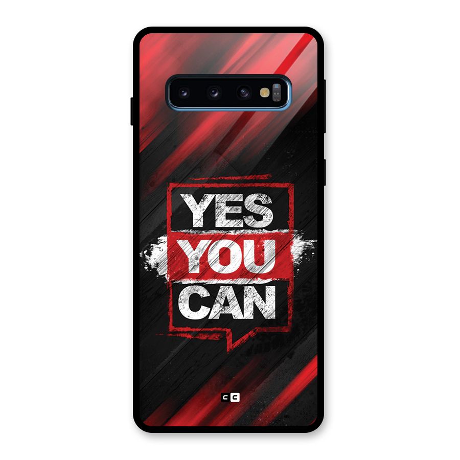 Stay Motivated Glass Back Case for Galaxy S10