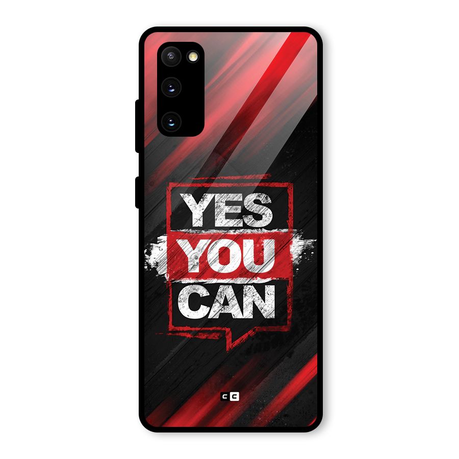 Stay Motivated Glass Back Case for Galaxy S20 FE 5G