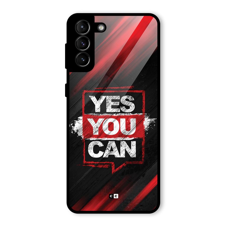 Stay Motivated Glass Back Case for Galaxy S21 Plus