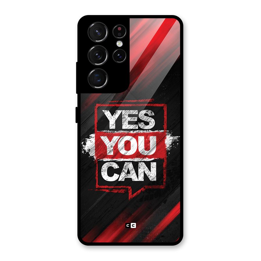 Stay Motivated Glass Back Case for Galaxy S21 Ultra 5G