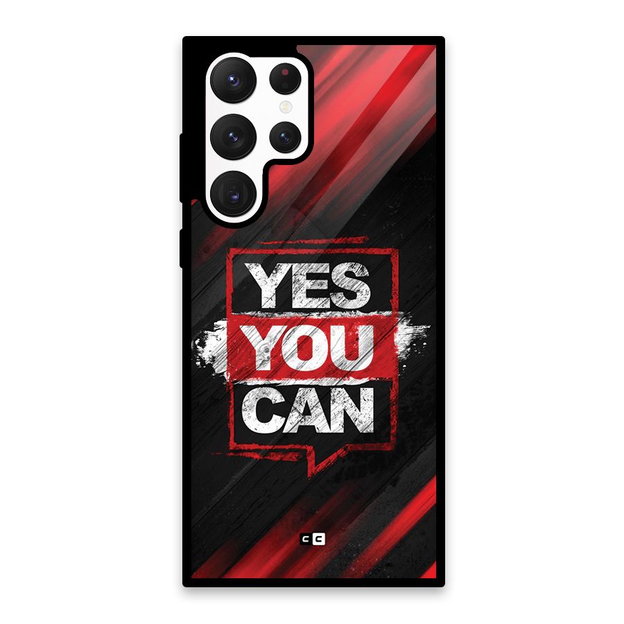 Stay Motivated Glass Back Case for Galaxy S22 Ultra 5G