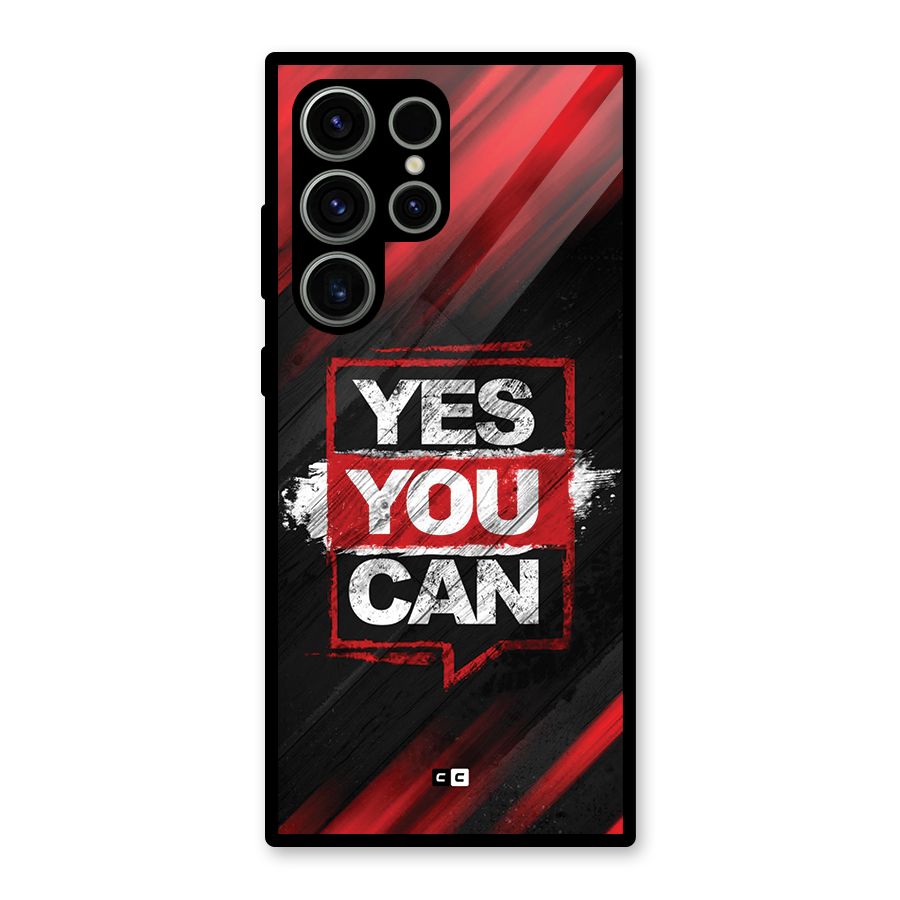 Stay Motivated Glass Back Case for Galaxy S23 Ultra