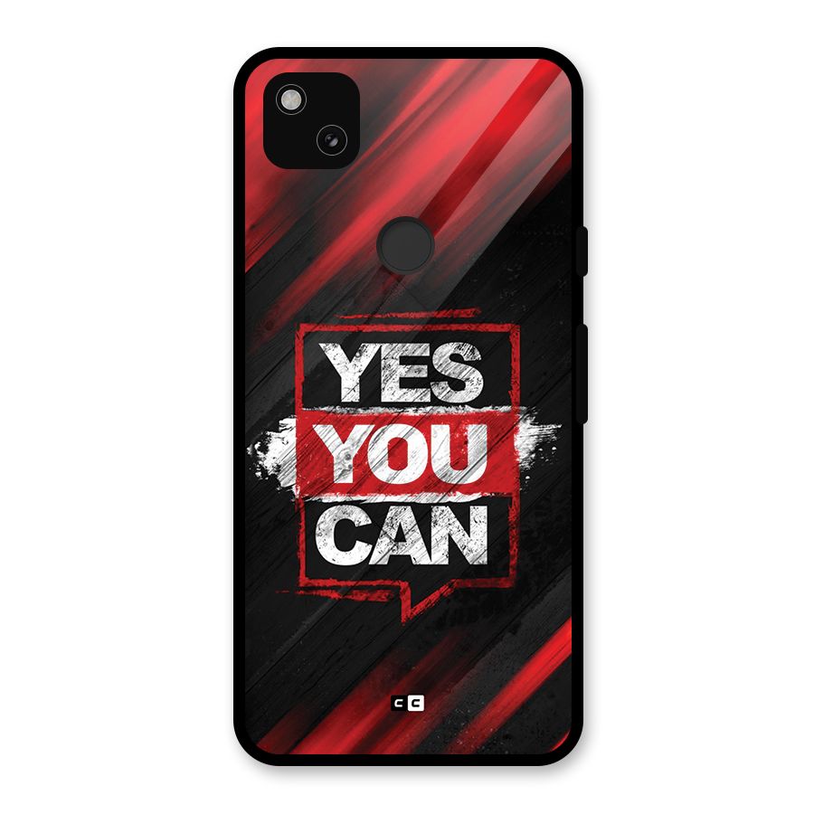 Stay Motivated Glass Back Case for Google Pixel 4a