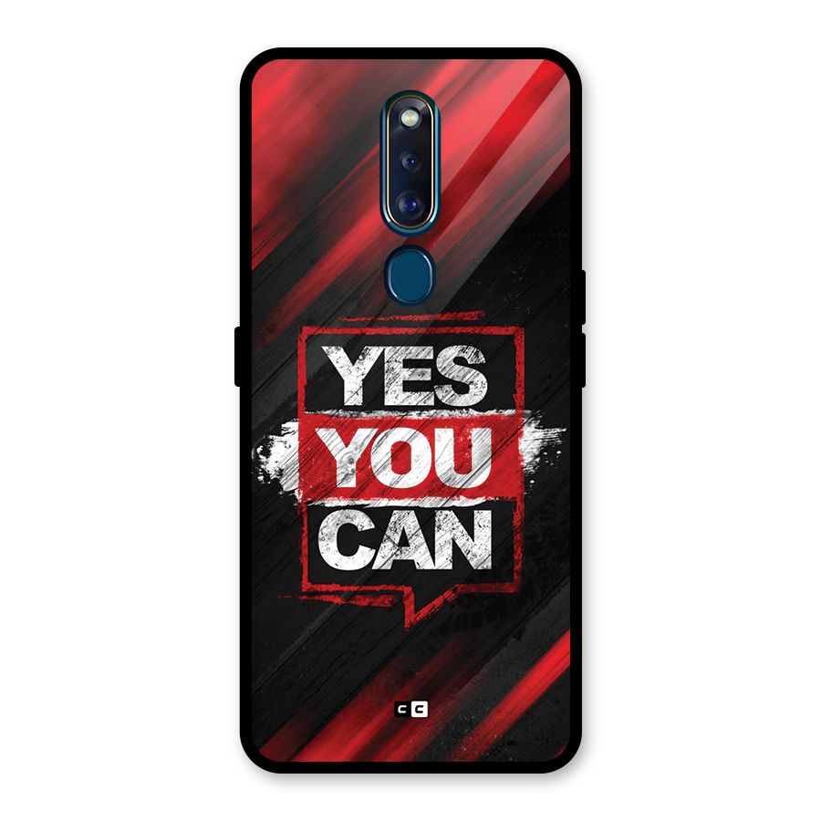 Stay Motivated Glass Back Case for Oppo F11 Pro