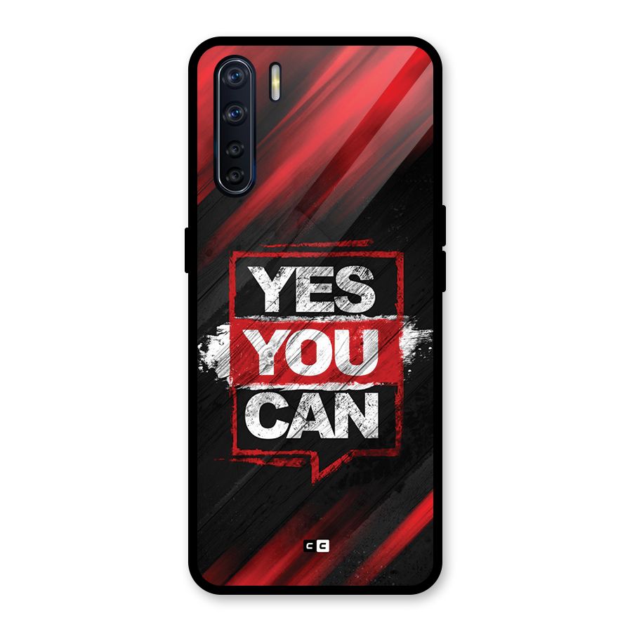 Stay Motivated Glass Back Case for Oppo F15