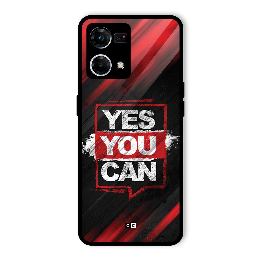 Stay Motivated Glass Back Case for Oppo F21s Pro 4G