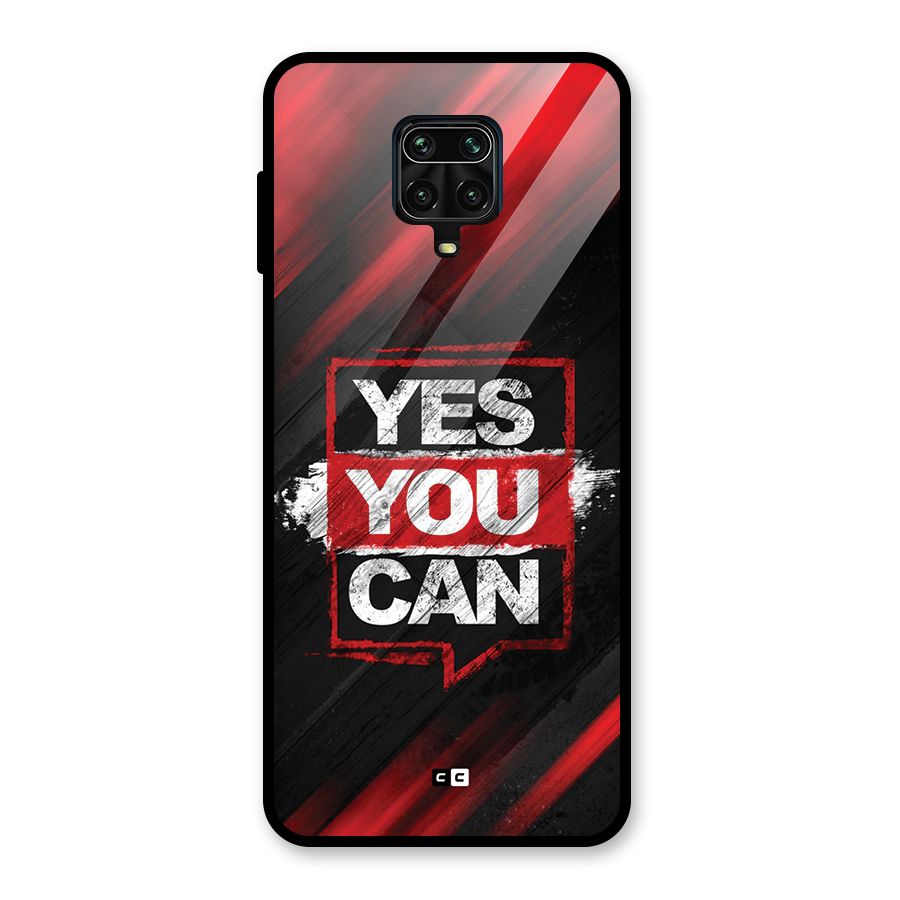 Stay Motivated Glass Back Case for Poco M2 Pro