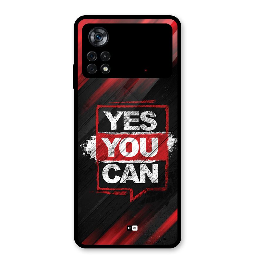 Stay Motivated Glass Back Case for Poco X4 Pro 5G